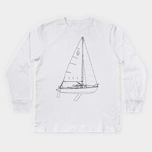 Sailboat - Catalina 22 Kids Long Sleeve T-Shirt